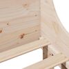 vidaXL Bed Frame without Mattress 120x190 cm Small Double Solid Wood Pine