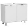 FMD Under-sink Bathroom Cabinet 70x32.9x49.5 cm White