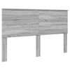 vidaXL Bed Frame Grey Sonoma 160 x 200 cm Solid Pine Wood