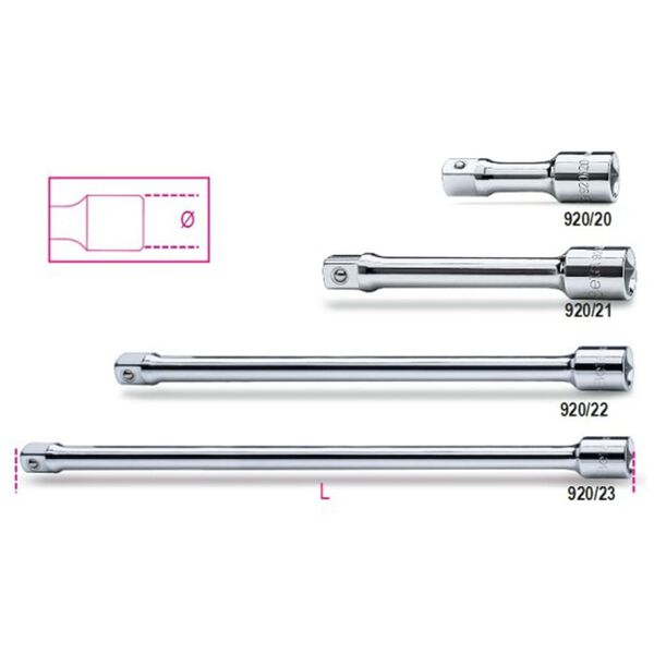 Beta Tools 1/2 Drive Extension Bar 920/20