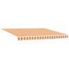 vidaXL Retractable Awning Yellow and orange 400 x 300 cm Polyester