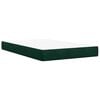 vidaXL Box Spring Bed with Mattress Dark Green 120x200 cm Velvet