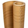 vidaXL Balcony Screen Light Brown 1000x100 cm Poly Rattan
