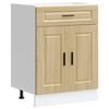 vidaXL Kitchen Base Cabinet "Porto" Sonoma Oak Engineered Wood