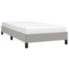 vidaXL Bed Frame without Mattress Light Grey 90x190 cm Single Single Fabric