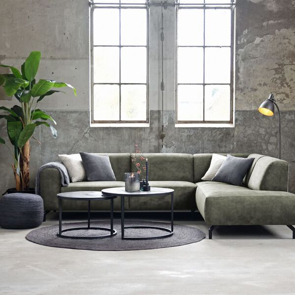 LABEL51 Carpet Jute Round 180x180 cm XXL Anthracite