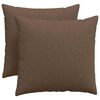 vidaXL Sofa Pillows 2 pcs Brown 50 x 50 cm Fabric