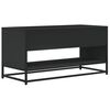vidaXL TV Cabinet Black 91x40x46 cm Engineered Wood and Metal