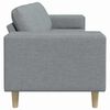 vidaXL Sofa Set Light grey Fabric