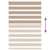vidaXL Zebra Blind Sand Brown 105x100 cm Fabric Width 100.9 cm Polyester