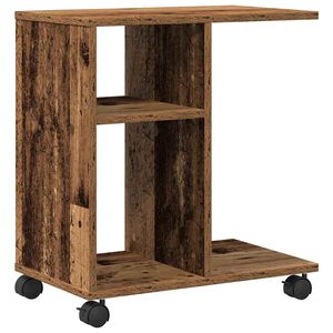 vidaXL Side Table with Shelf Old wood 50 x 30 x 55 cm Engineered Wood