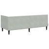 vidaXL Corner Bed Frame Light Grey 80 cm x 200 cm Velvet