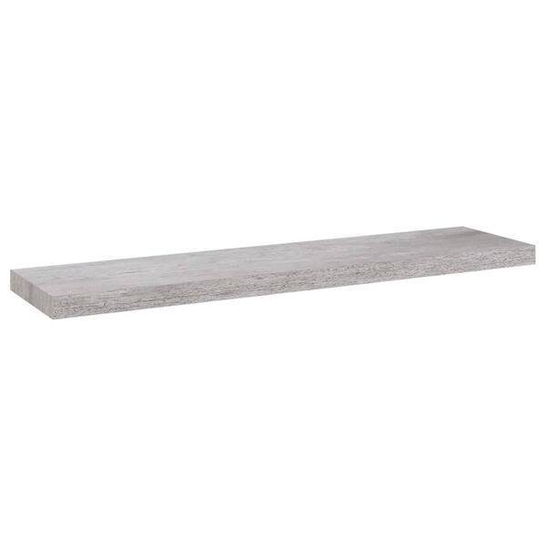 vidaXL Floating Wall Shelf Concrete Grey 90x23.5x3.8 cm MDF