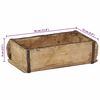 vidaXL Tray with Storage Brown 30 x 15 x 9 cm Solid Reclaim Wood