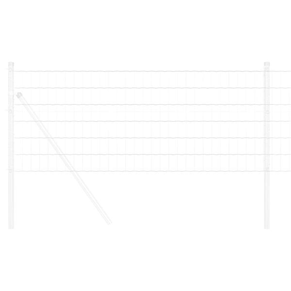 vidaXL Euro Fence Silver 0.6 x 50 m Hot dip galvanized iron