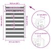 vidaXL Zebra blind 50.9x100 cm Fabric Width 46.7 cm coffee
