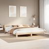 vidaXL Bed Frame without Mattress 180x200 cm Super King Solid Wood Pine