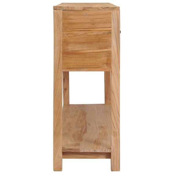 vidaXL Sideboard 140x30x75 cm Solid Teak Wood