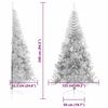 vidaXL Artificial Pre-lit Christmas Tree Silver 240 cm PET