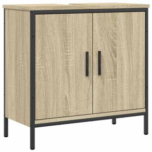 vidaXL Bathroom Sink Cabinet Sonoma Oak 60x30x60 cm Engineered Wood