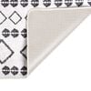 vidaXL Rug Washable 80x300 cm Black and White