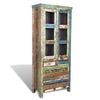 Reclaimed Wood Bookshelf Bookcase 5 Drawers & 2 Doors