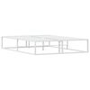 vidaXL Bed Frame without Mattress White 140x200 cm Metal