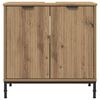 vidaXL Bathroom Sink Cabinet with Door Artisan Oak 60.5 x 33.5 x 61 cm