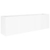 vidaXL Garden Planter White 200 x 40 x 60 cm Cold-rolled Steel