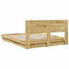vidaXL Bed Frame with Headboard without Mattress 140x200 cm Solid Wood Oak