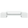 vidaXL Monitor Stand with Storage White 70x27x15 cm Engineered Wood