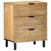vidaXL Bedside Cabinet Brown 50x33x60 cm Solid Wood Mango