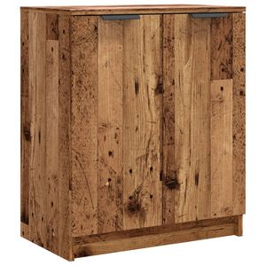 vidaXL Shoe Cabinet Old Wood 59x35x70 cm Engineered Wood