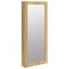 vidaXL Mirror Jewellery Cabinet with LED Lights Wall Mounted