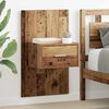 vidaXL Bedside Cabinet 2 pcs Old Wood 50 x 32.5 x 80cm Engineered Wood