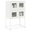 vidaXL Highboard White 68x39x107 cm Steel
