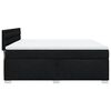 vidaXL Box Spring Bed with Mattress Black 180x200 cm Fabric