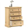 vidaXL Chest of Drawers Corona 92x48x114 cm Solid Wood Pine