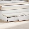 vidaXL Bed Drawers White 150 x 36.5 x 16.5 cm Engineered Wood