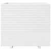 vidaXL Garden Planter White 80x80x72 cm Solid Wood Pine