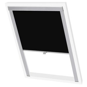 vidaXL Blackout Roller Blinds Black M04/304
