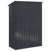 vidaXL Garden Sheds Anthracite 140.5 x 74 x 200 cm Metal