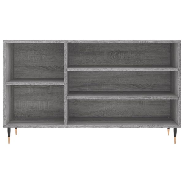 vidaXL Shoe Cabinet Grey Sonoma 102x36x60 cm Engineered Wood