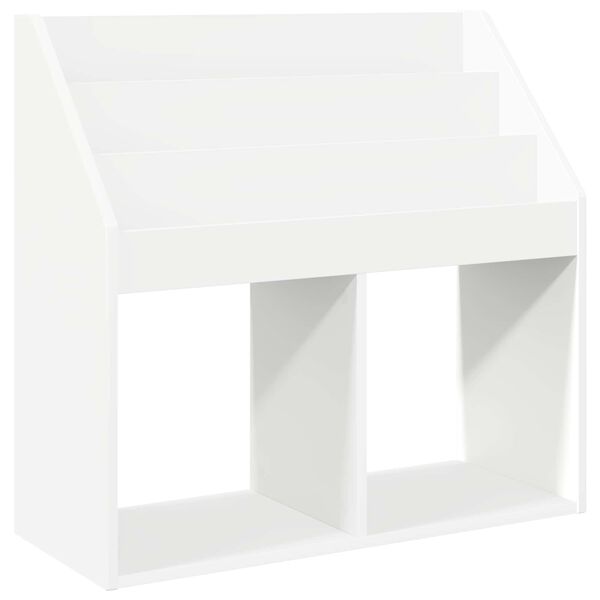 vidaXL Kids Bookshelf White 72.5 x 29.5 x 69 cm Engineered Wood