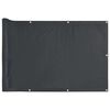 vidaXL Balcony Privacy Screen Anthracite 400x90 cm PVC