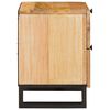 vidaXL Bedside Cabinet 2 pcs Natural 40 x 33 x 46 cm Solid Mango Wood