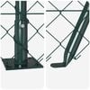 vidaXL Fence Post Green 10 x 0.6 m (60 x 60 mm mesh) Steel and PVC