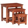 vidaXL Nesting Tables 3 pcs Solid Acacia Wood