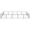 vidaXL Dog Kennel Black 25 m&sup2; Steel