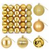 vidaXL Christmas Ball Set 50 pcs Gold 8 cm Polystyrene
